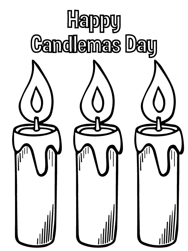Dia La Candelaria Para Colorear 1