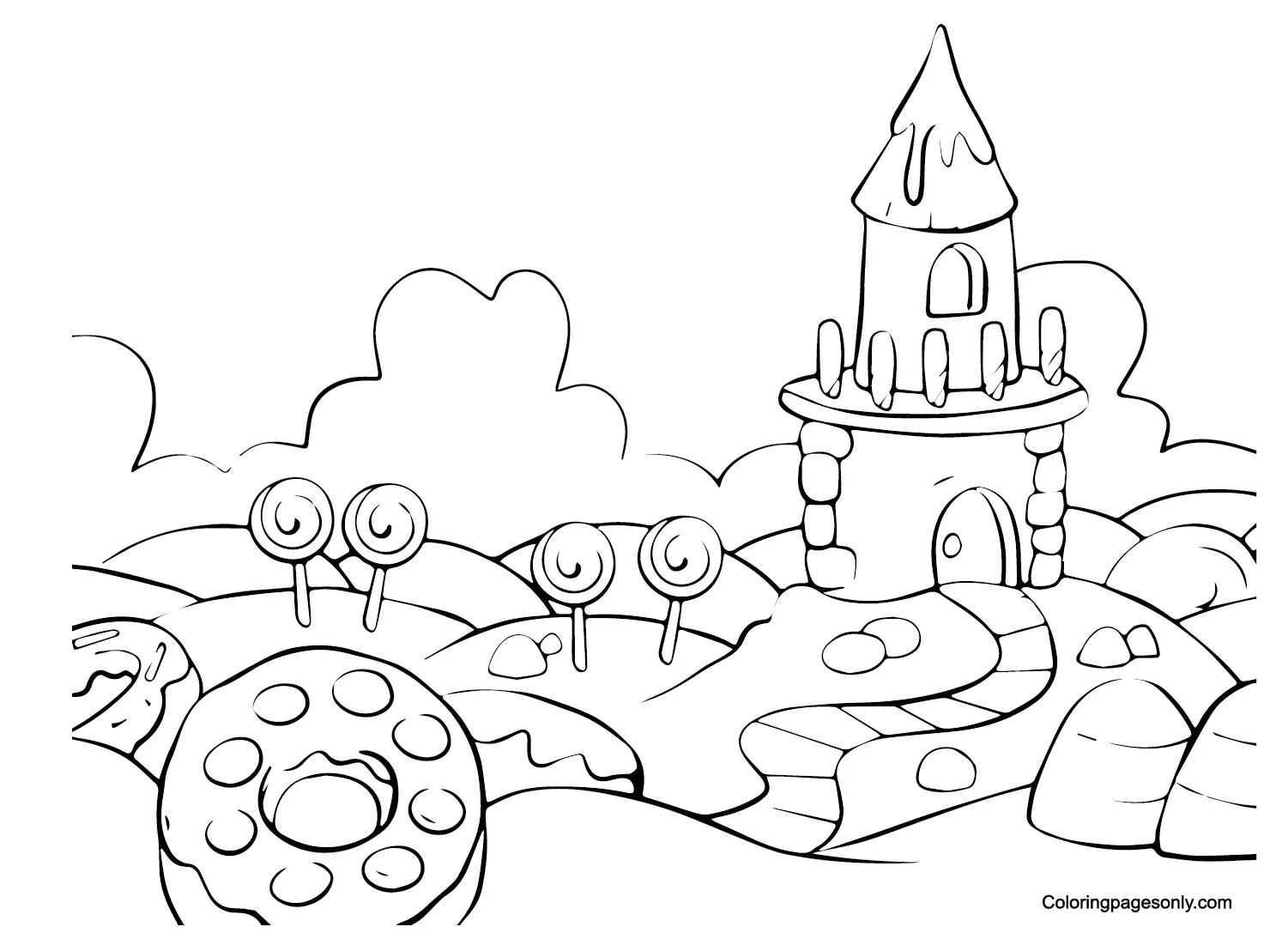 Candyland Coloring Pages 22