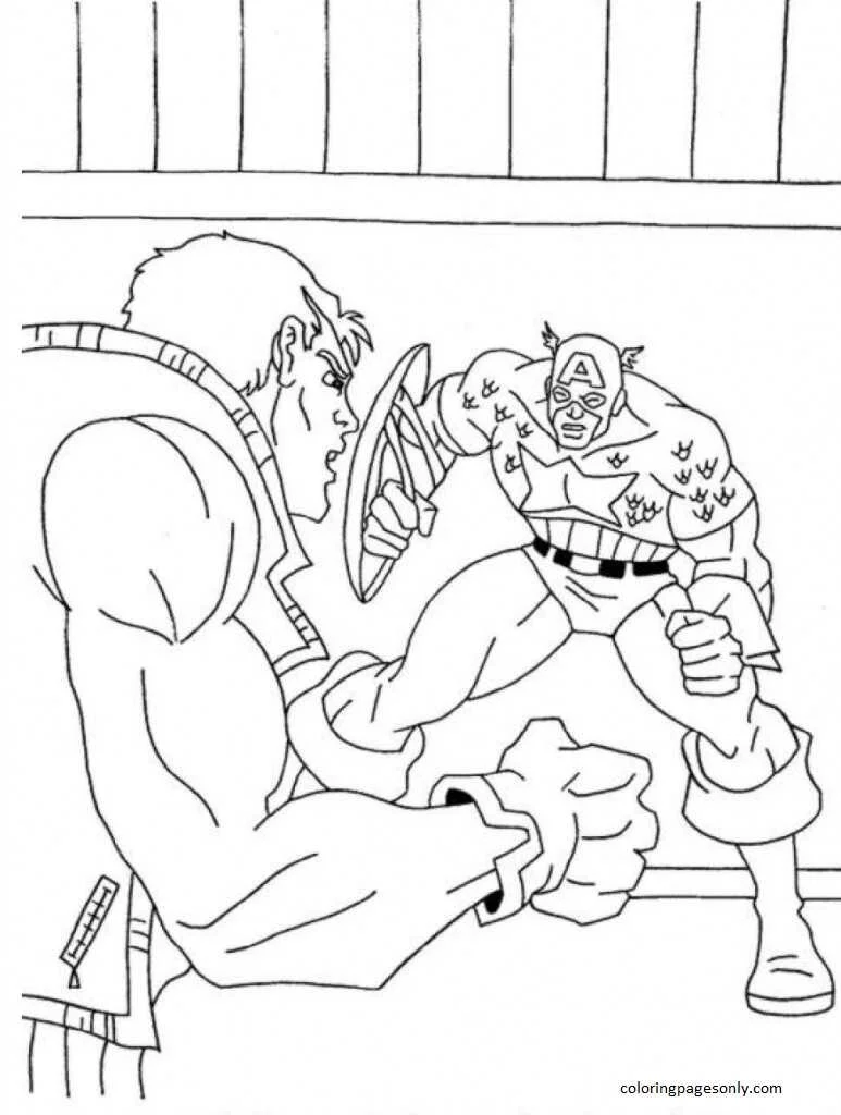 Captain America Coloring Pages