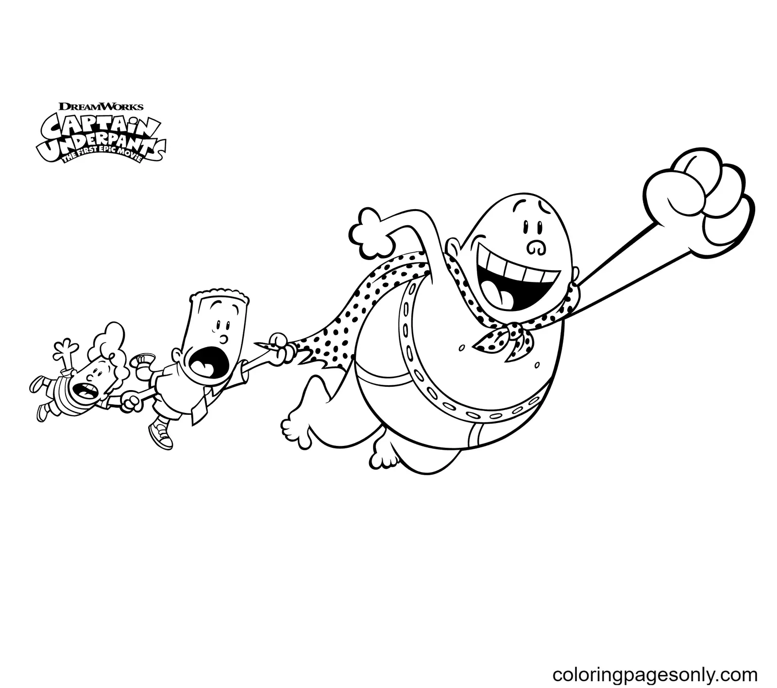 Captain Underpants Coloring Pages 11
