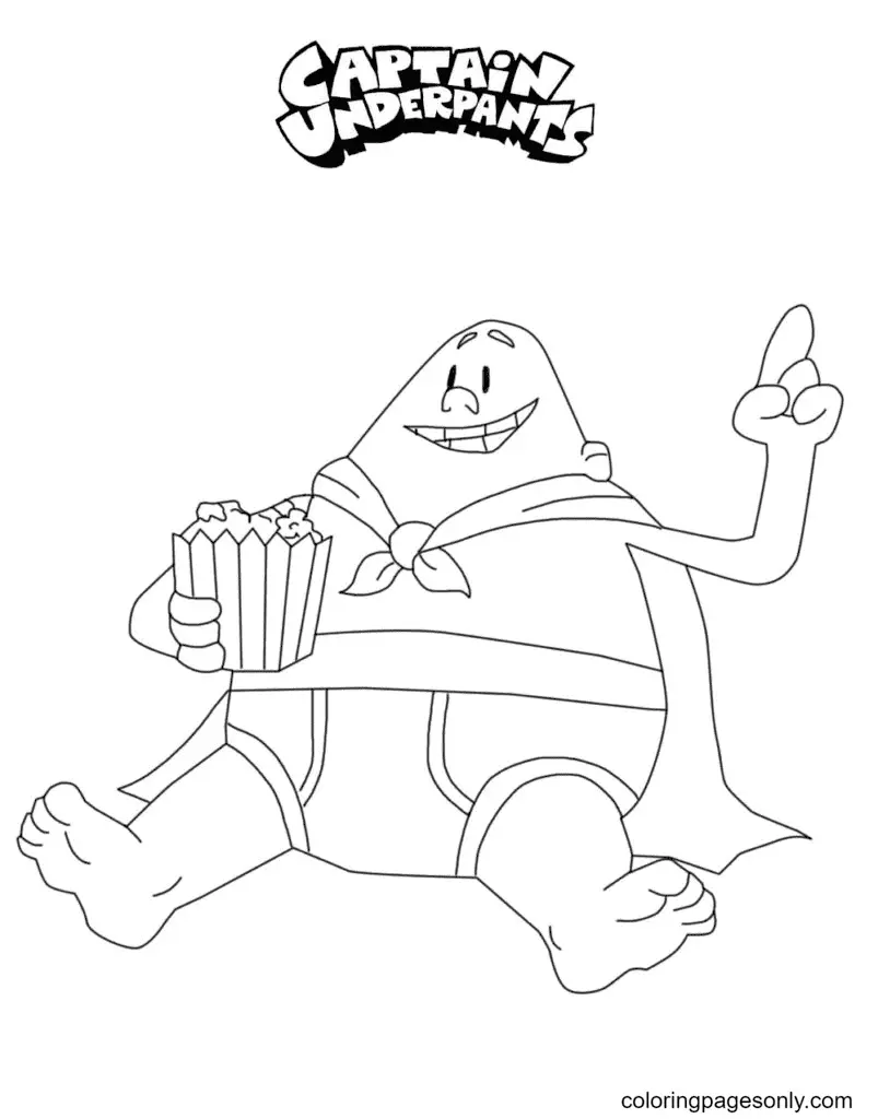 Captain Underpants Coloring Pages 14