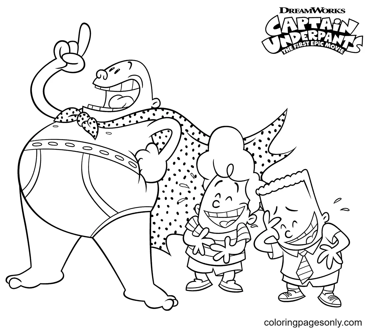 Captain Underpants Coloring Pages 18