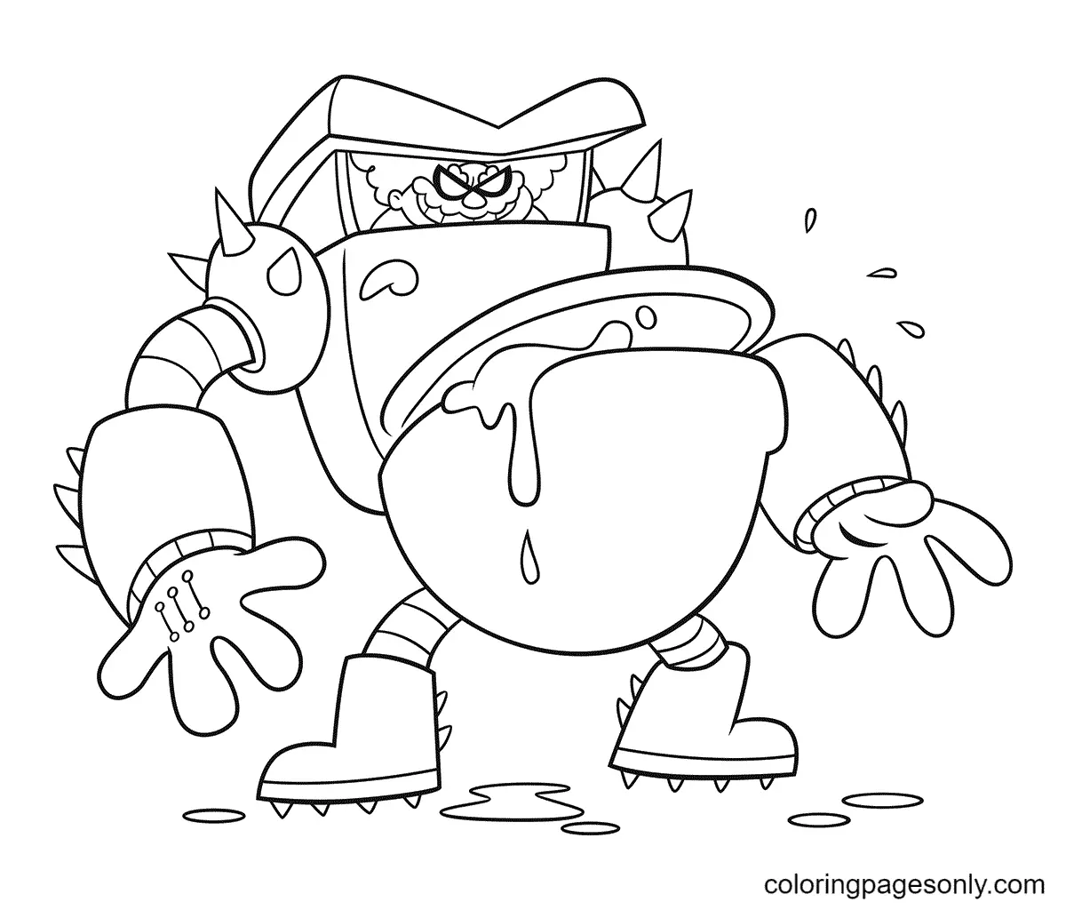 Captain Underpants Coloring Pages 19