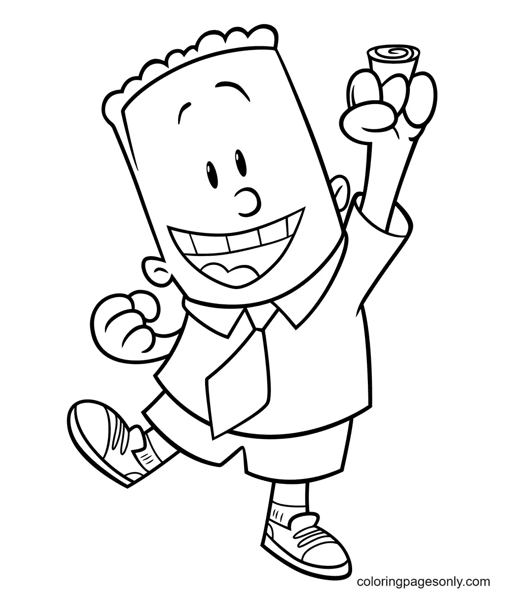 Captain Underpants Coloring Pages 24