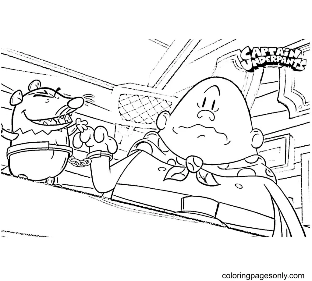 Captain Underpants Coloring Pages 27
