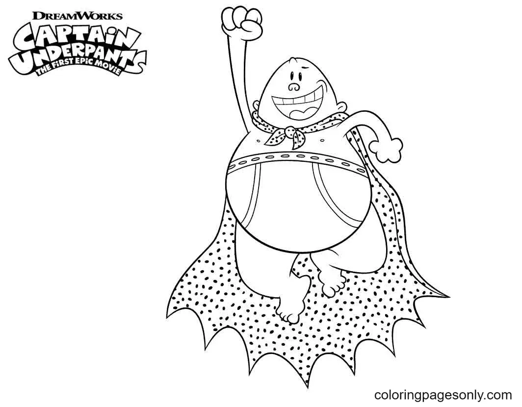 Captain Underpants Coloring Pages 29
