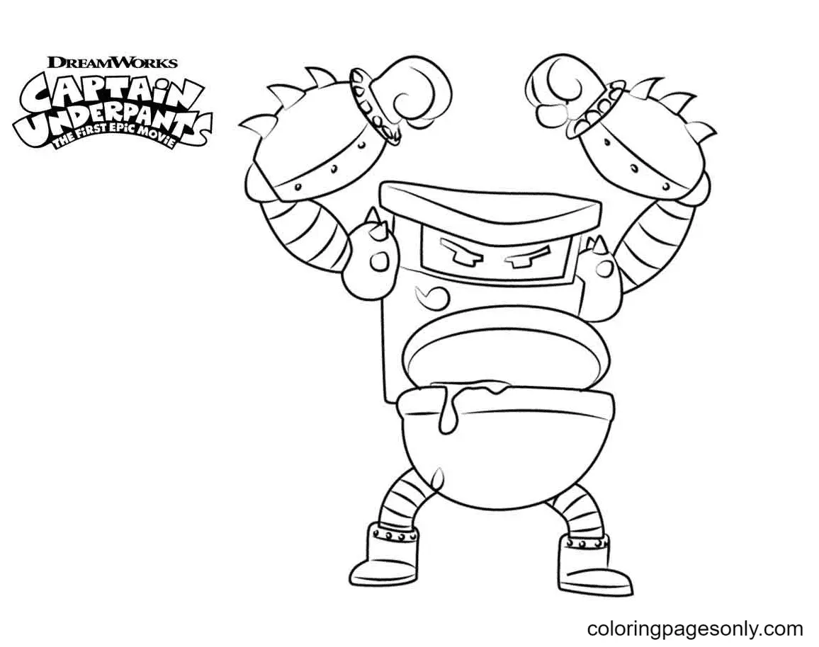 Captain Underpants Coloring Pages 3