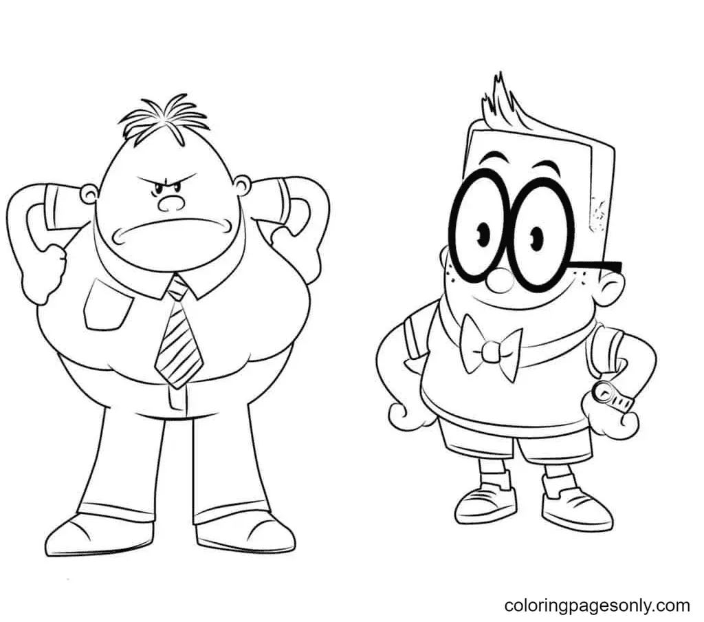 Captain Underpants Coloring Pages 30