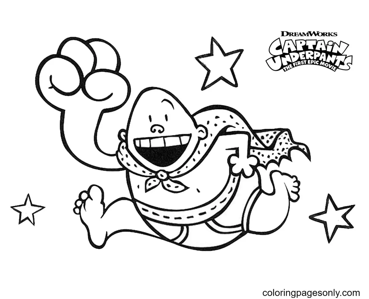 Captain Underpants Coloring Pages 32