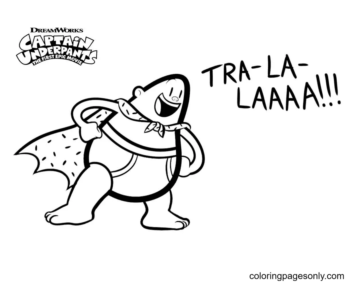 Captain Underpants Coloring Pages 34