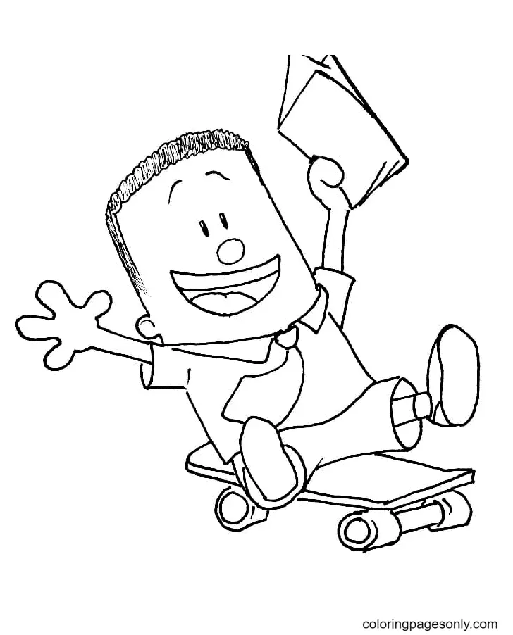 Captain Underpants Coloring Pages 35