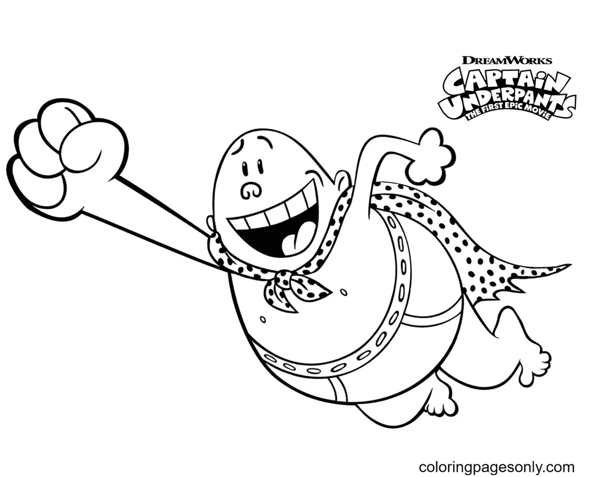 Captain Underpants Coloring Pages 37