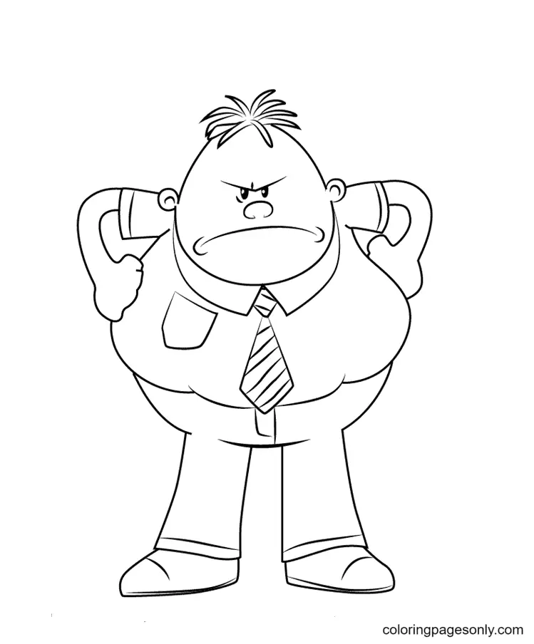 Captain Underpants Coloring Pages 4