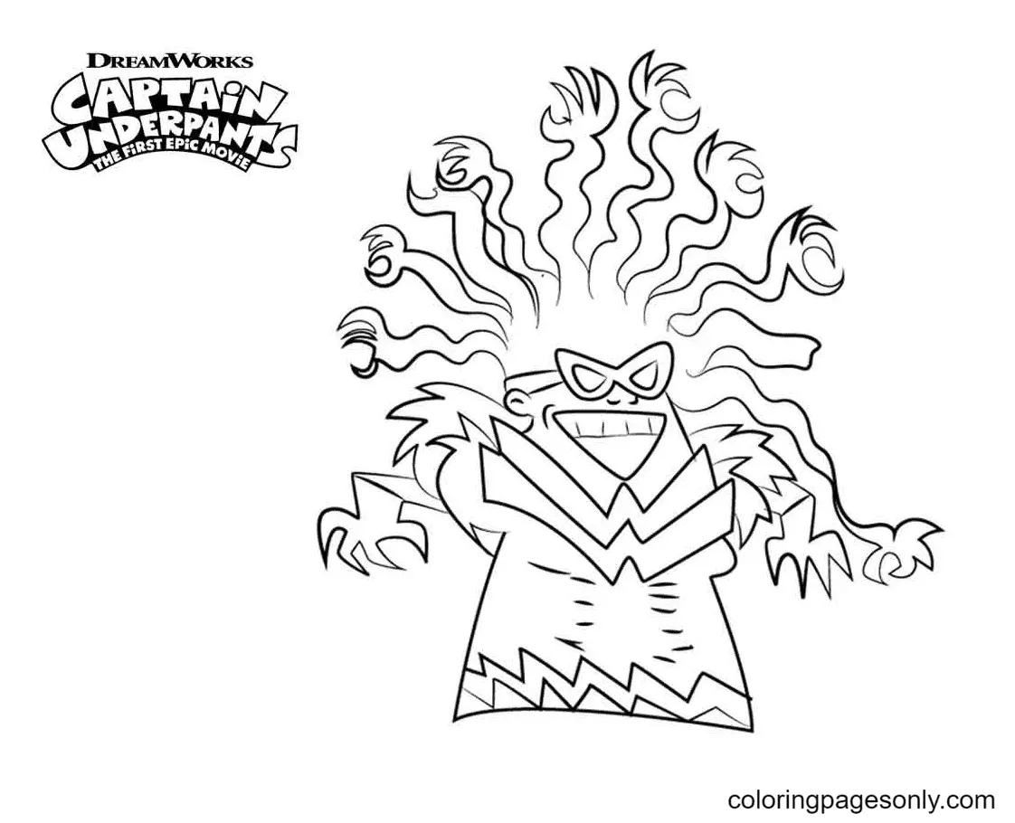 Captain Underpants Coloring Pages 42