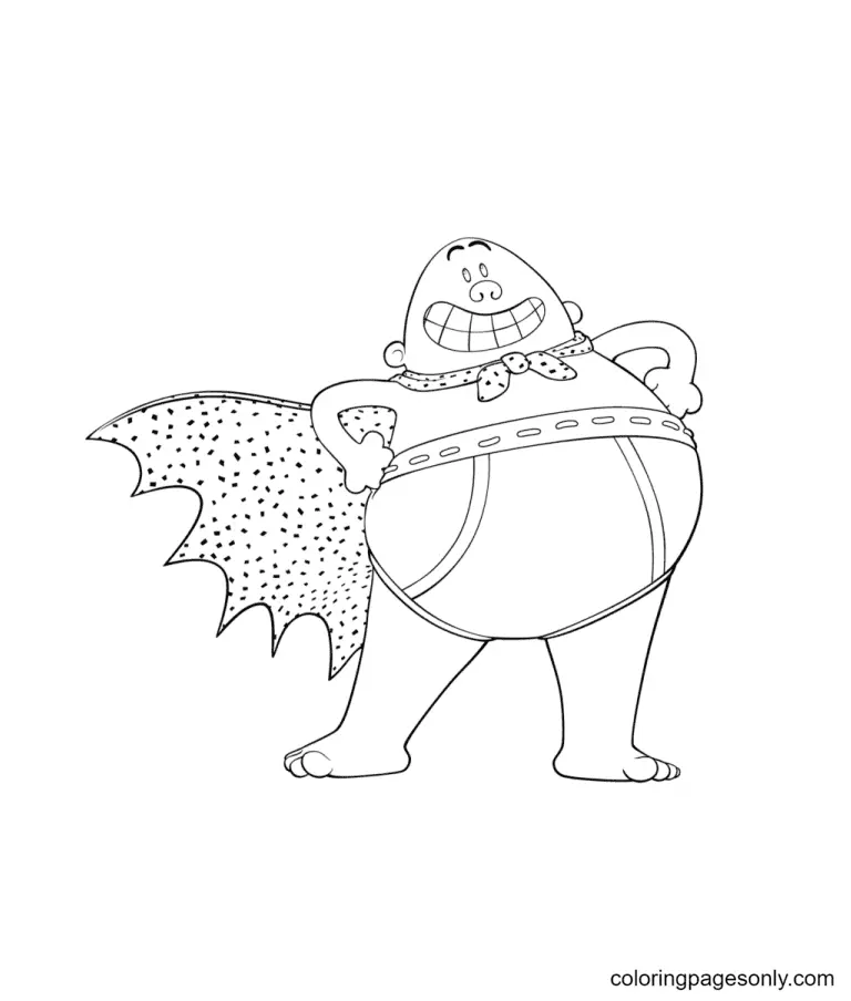 Captain Underpants Coloring Pages 43