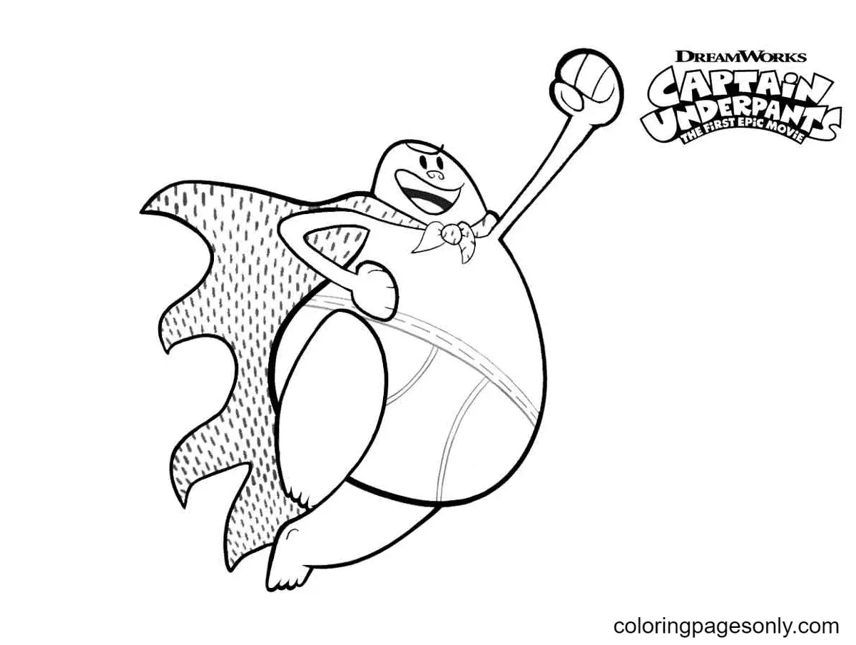 Captain Underpants Coloring Pages 44
