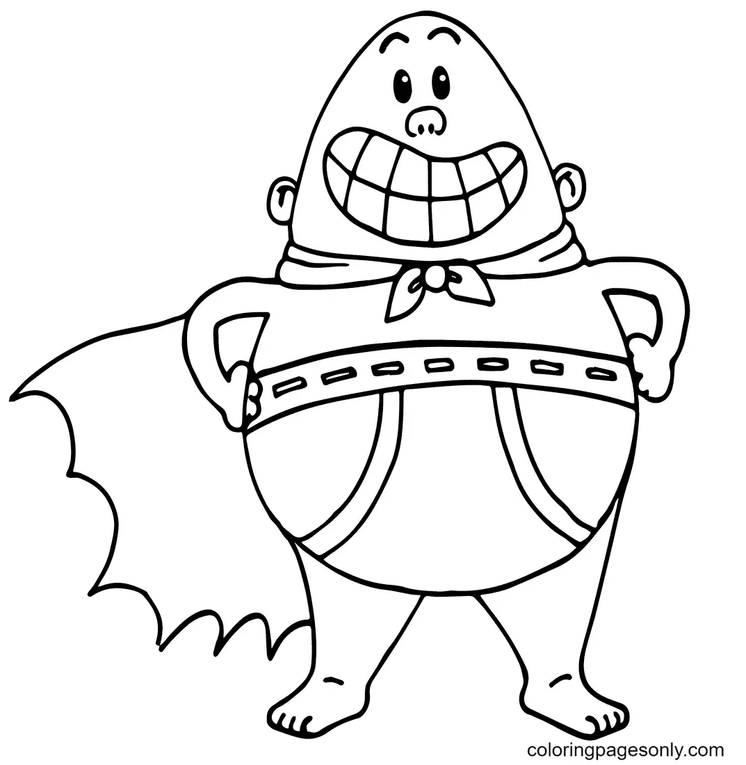 Captain Underpants Coloring Pages 6