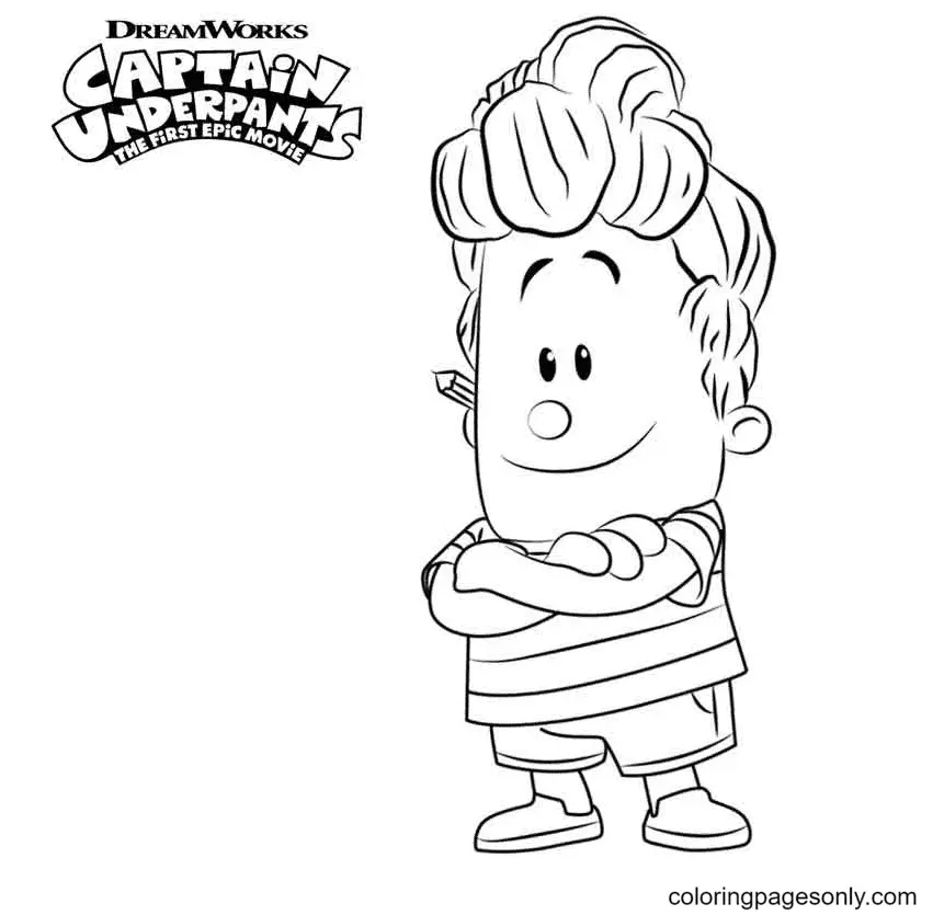 Captain Underpants Coloring Pages 61