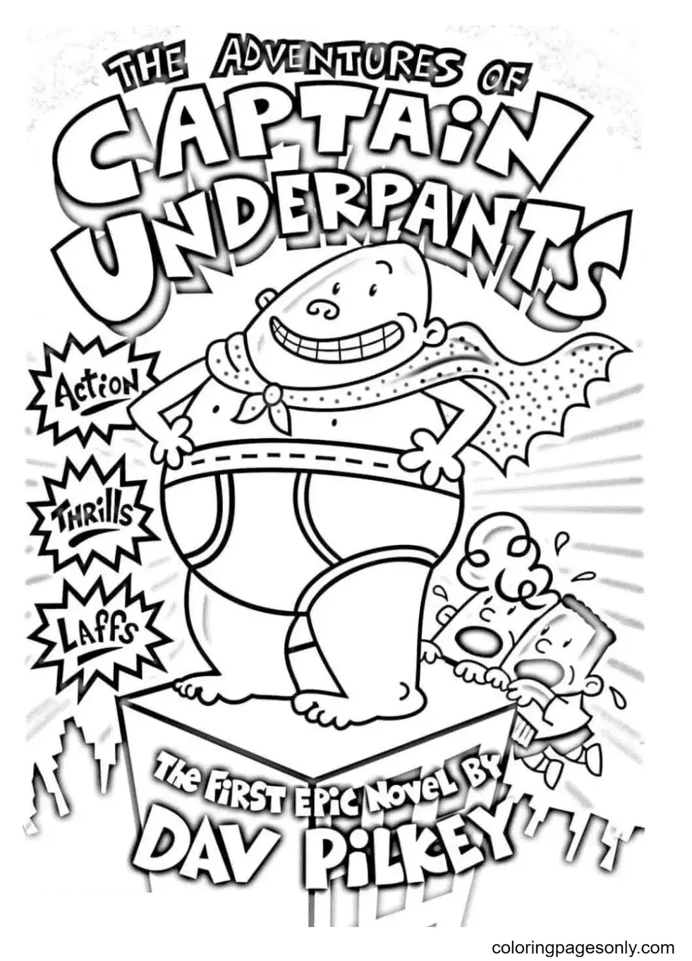 Captain Underpants Coloring Pages 7