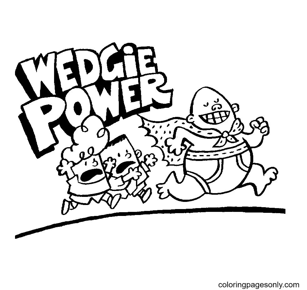 Captain Underpants Coloring Pages 9