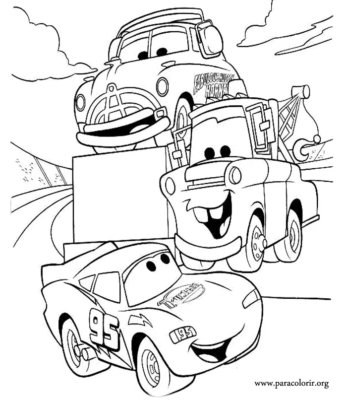 Carro Para Colorir 59