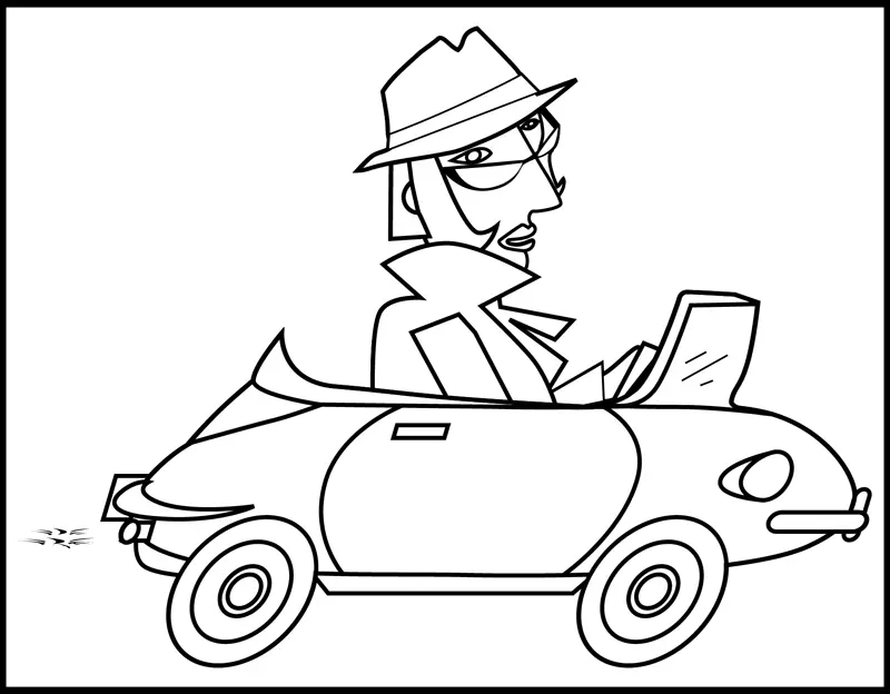 Carro Para Colorir 76