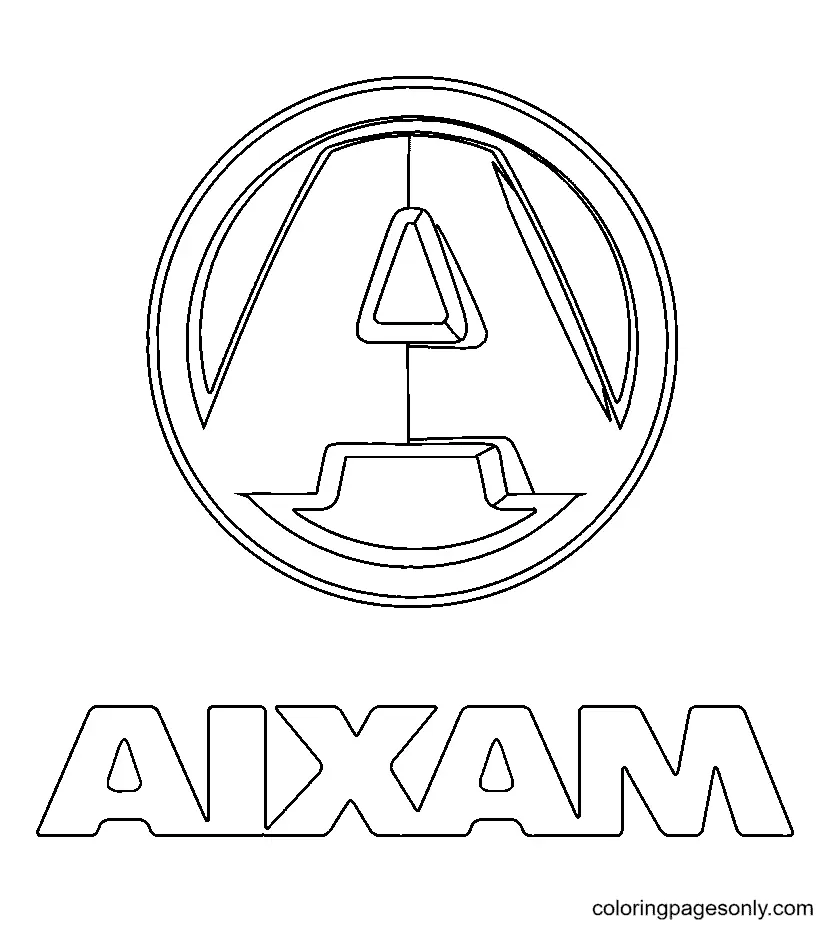 Desenhos de Logotipo de Carro Para Colorir 54