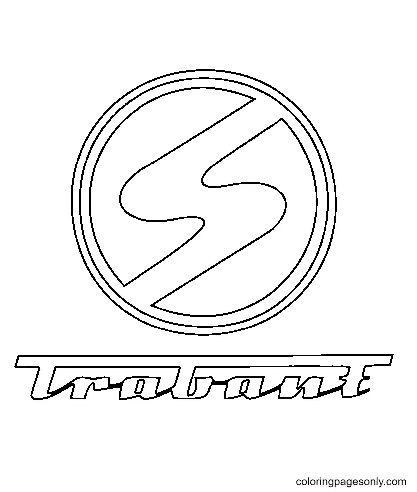 Desenhos de Logotipo de Carro Para Colorir 74