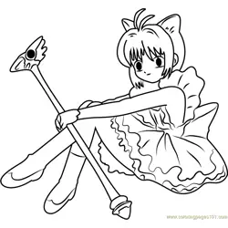 Cardcaptor Sakura para colorir 12