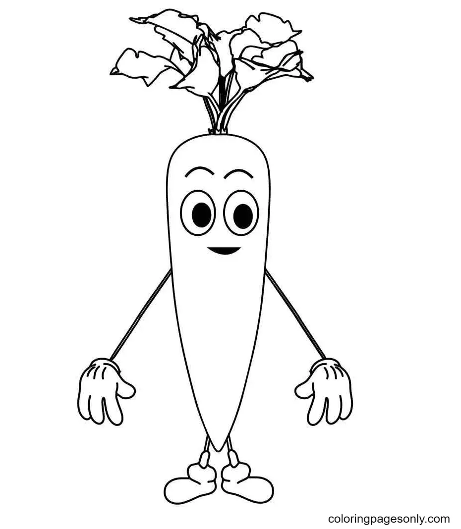 Zanahorias Para Colorear 23