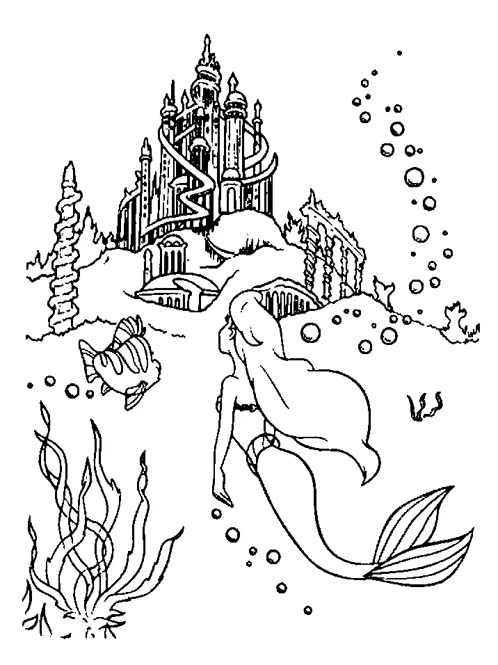 Desenhos de Castelo Para Colorir 16