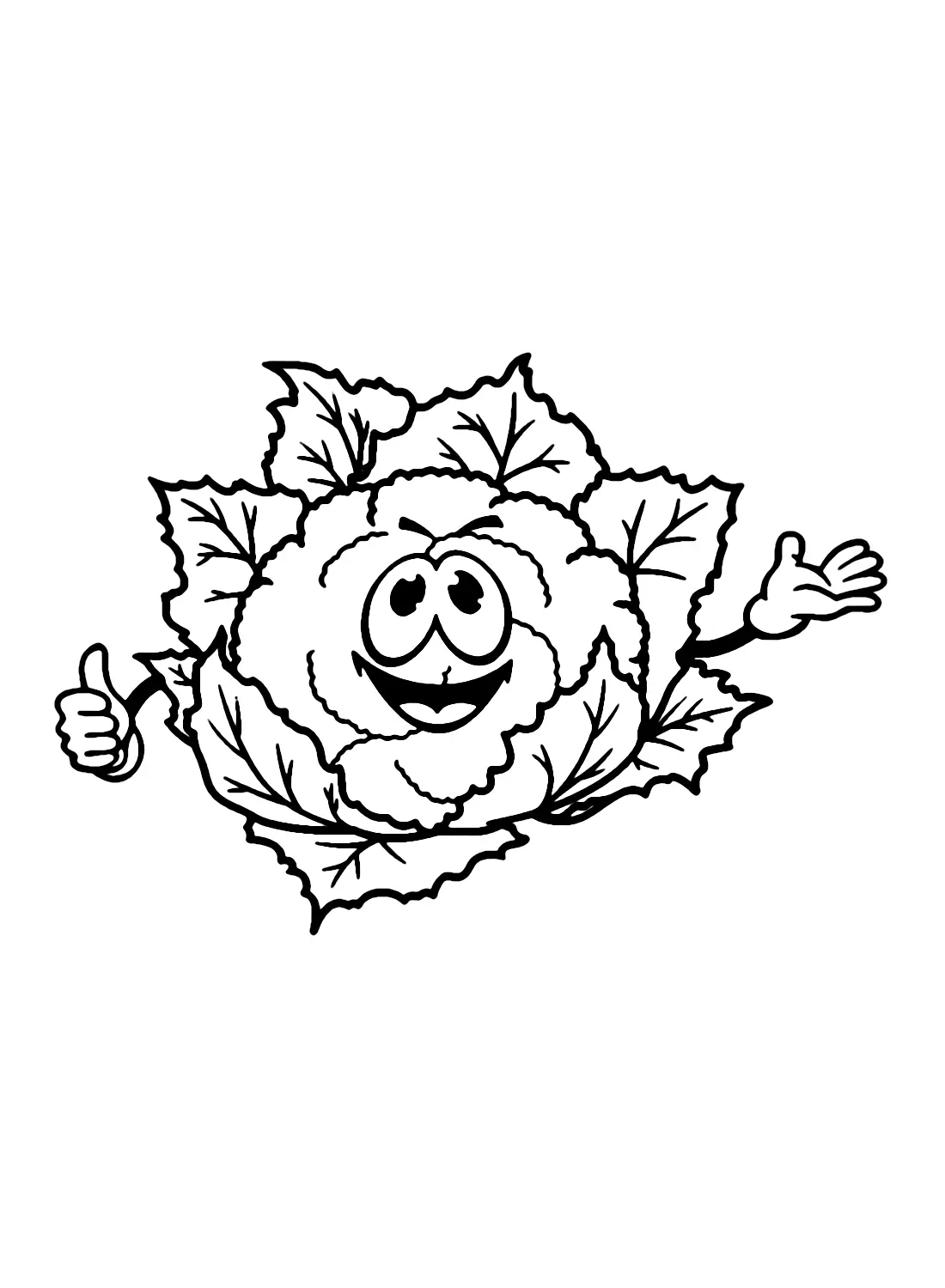 Blumenkohl Ausmalbilder 15