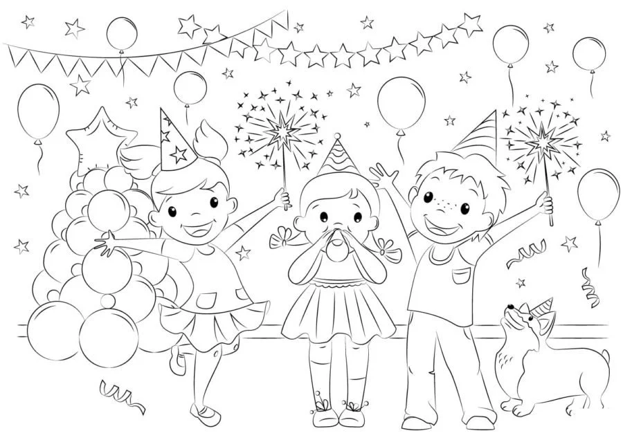 Celebration Coloring Pages 21