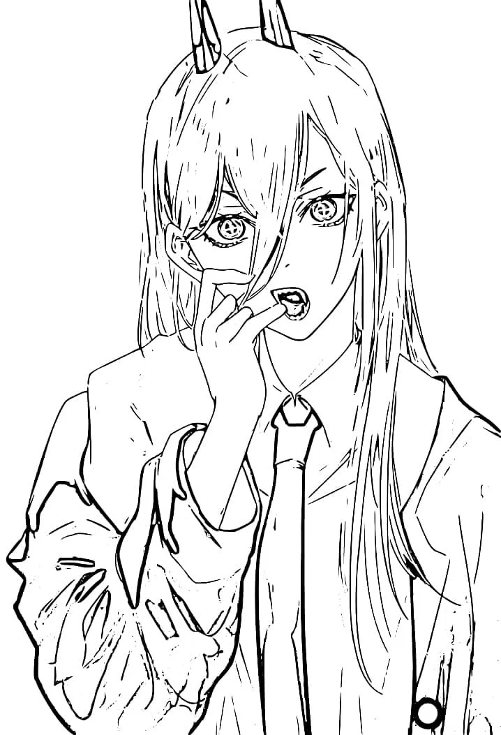 Chainsaw Man Coloring Pages 20