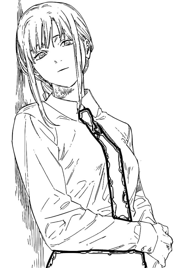 Chainsaw Man Coloring Pages 4