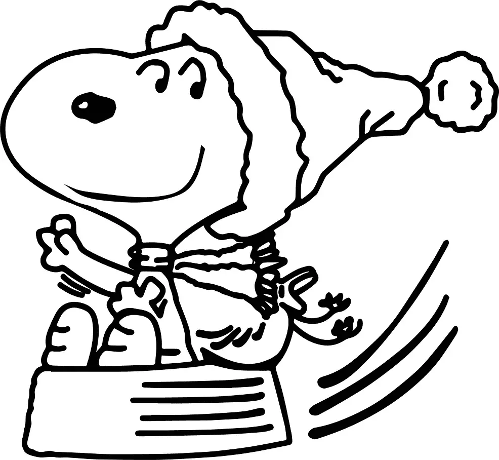 Desenhos de Natal de Charlie Brown Para Colorir 7