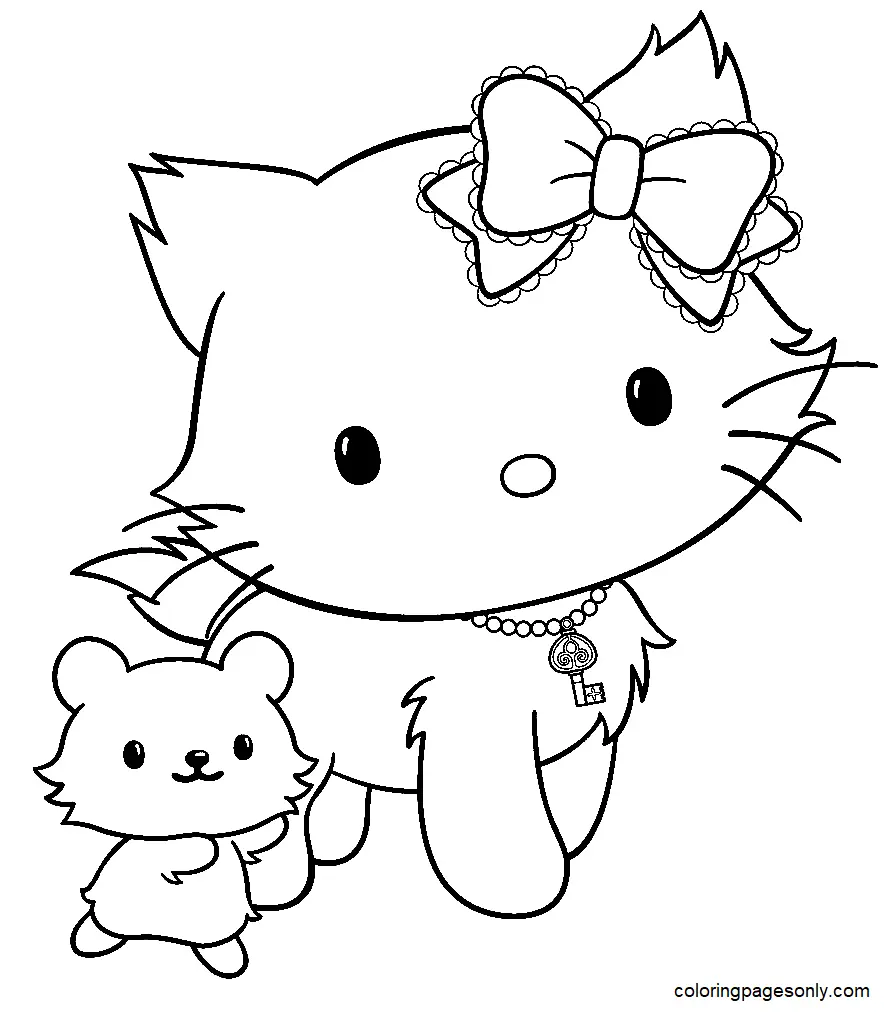 Charmmy Kitty Coloring Pages 17