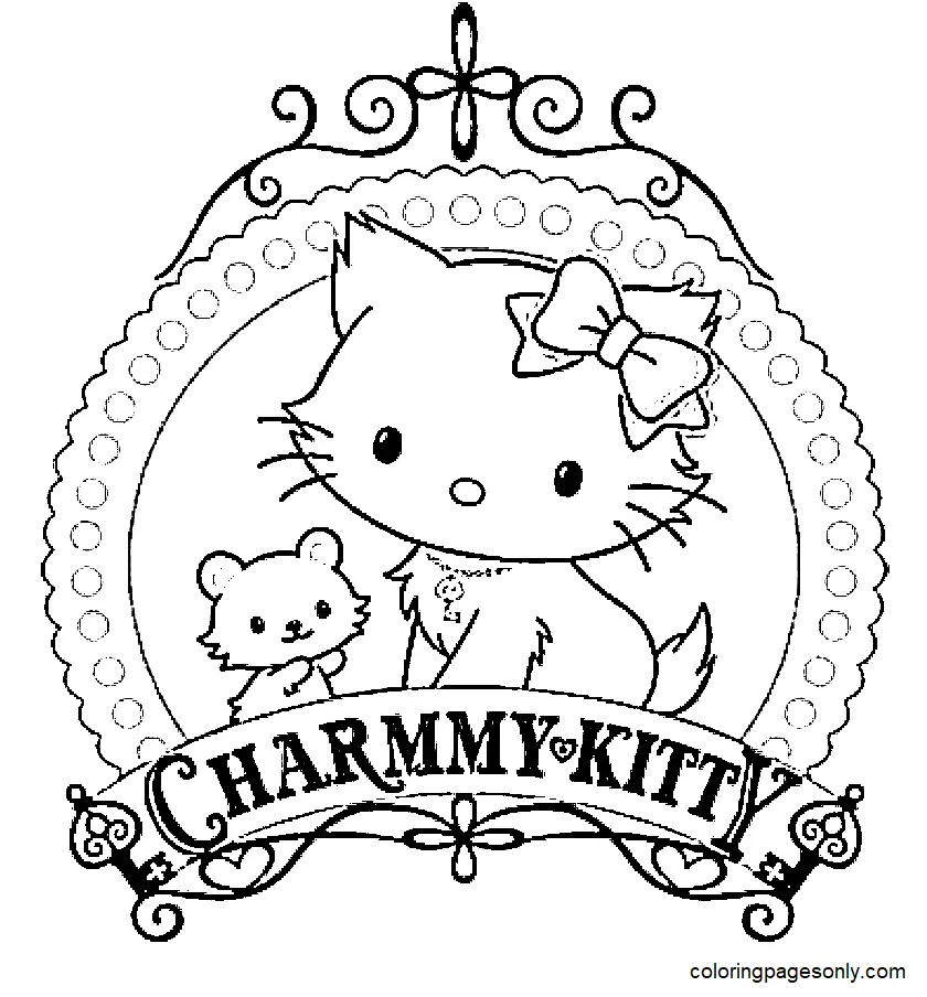 Charmmy Kitty Coloring Pages 20