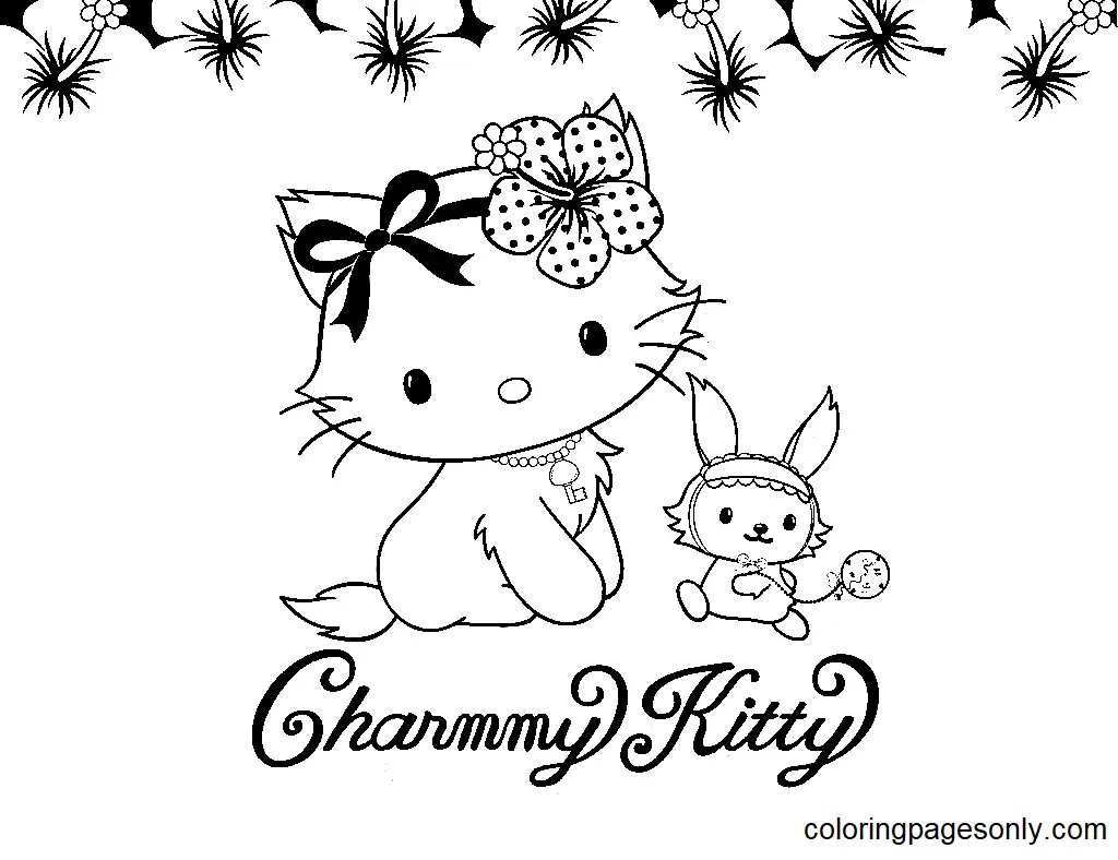 Charmmy Kitty Coloring Pages 28