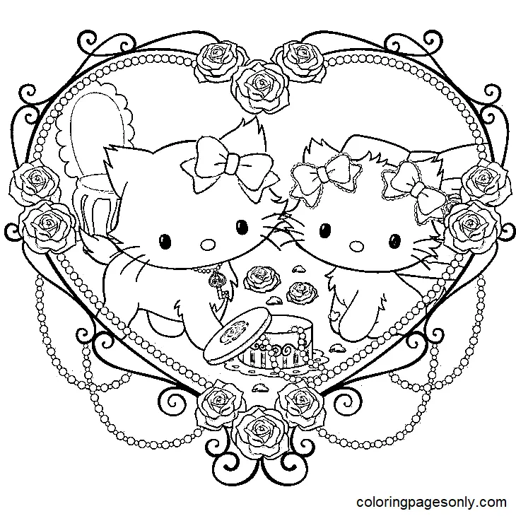 Charmmy Kitty Coloring Pages 3