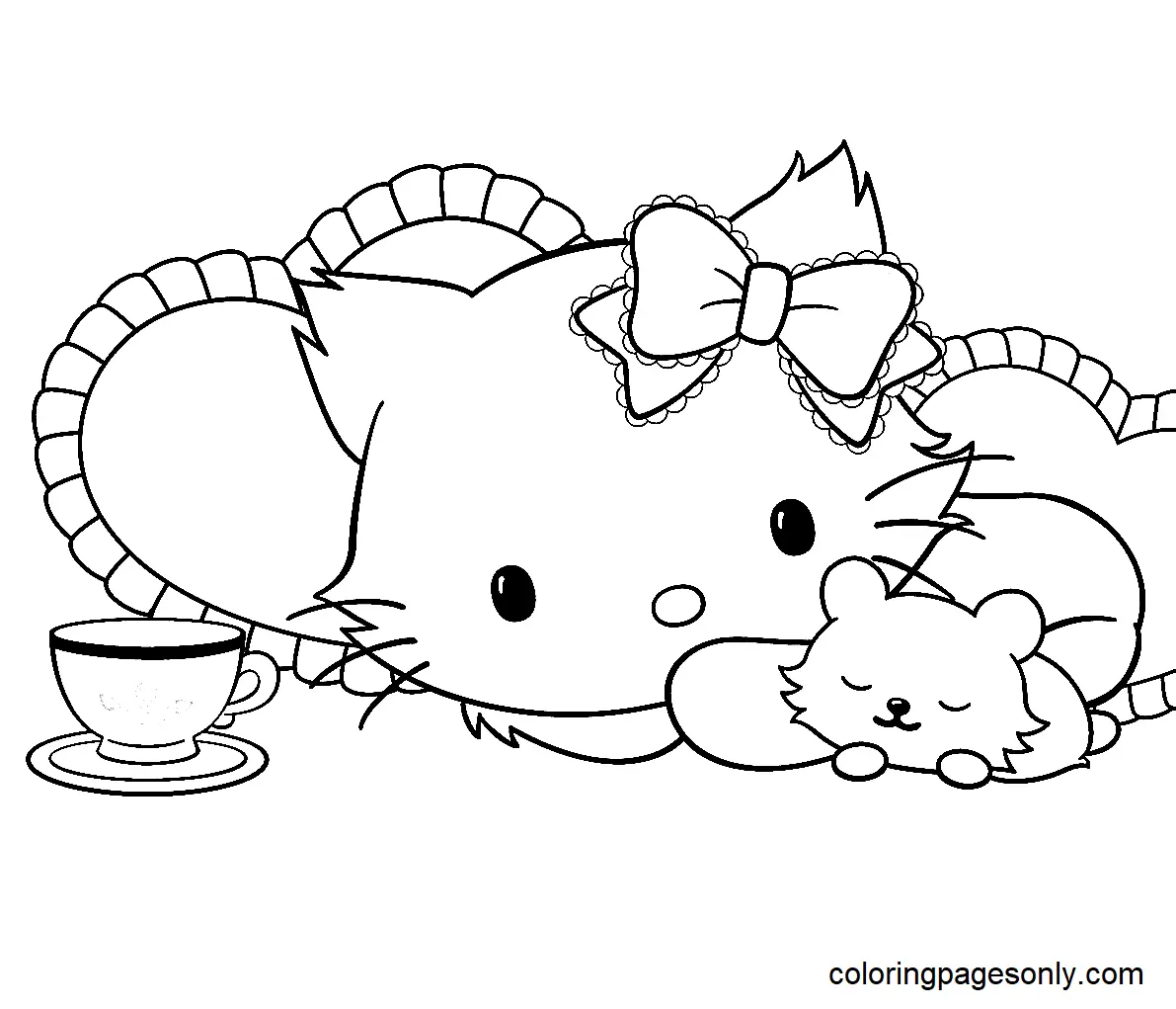 Charmmy Kitty Coloring Pages 6