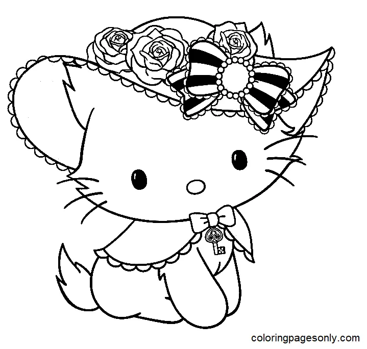 Charmmy Kitty Coloring Pages 7