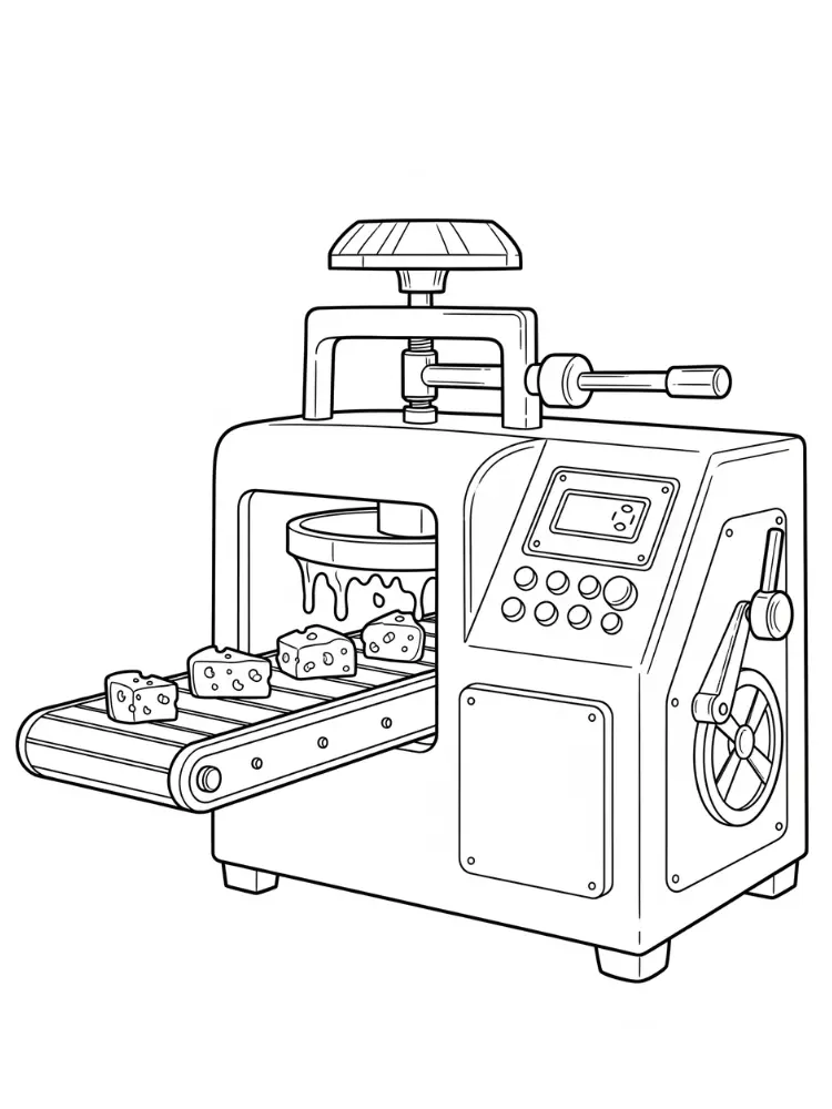 Cheese Coloring Pages