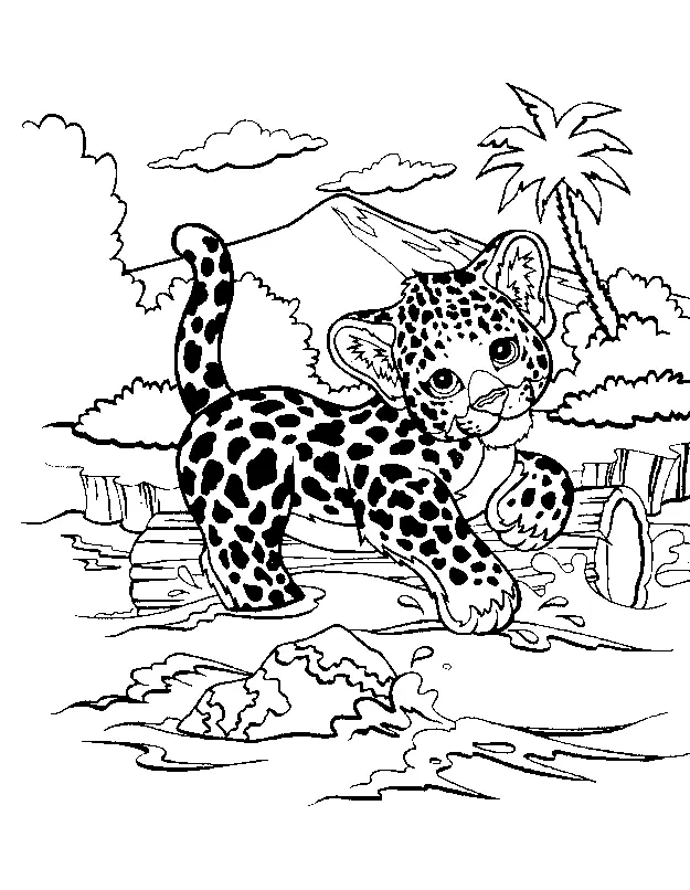 Cheetah Coloring Pages 12