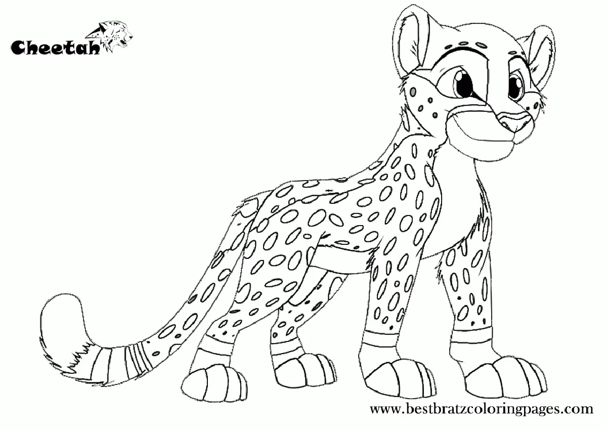 Cheetah Coloring Pages 9