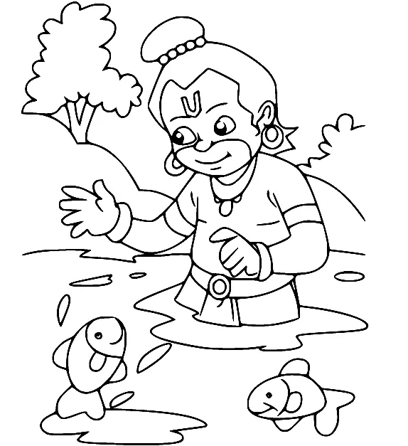 Chhota Bheem Coloring Pages 18