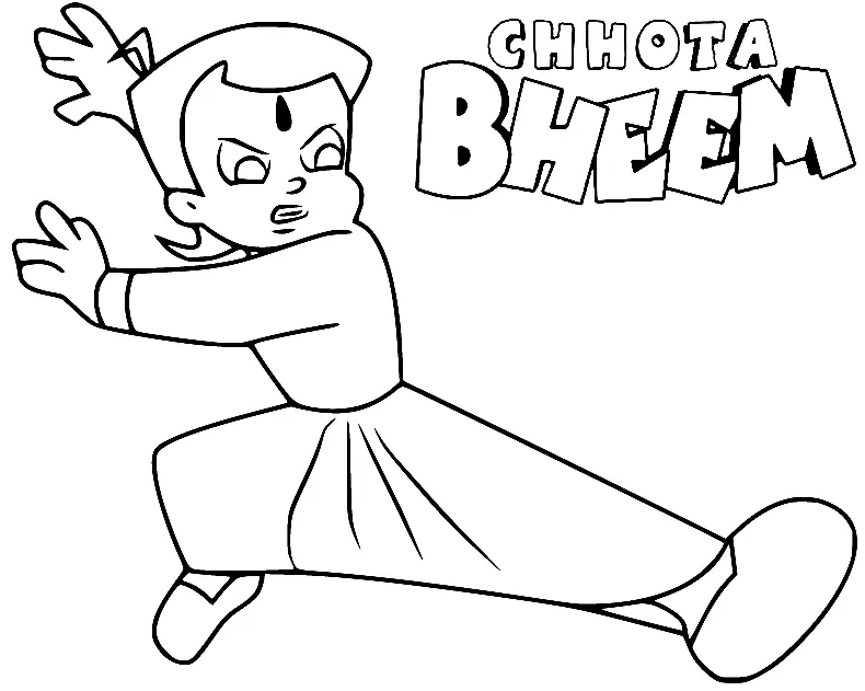 Chhota Bheem Coloring Pages 43