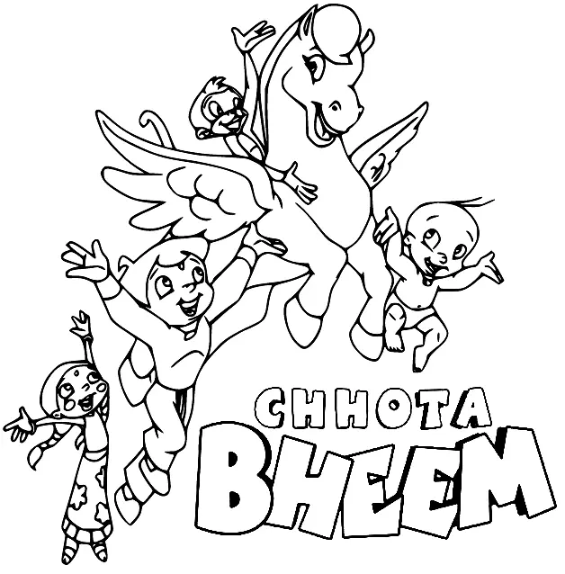 Chhota Bheem Coloring Pages 57