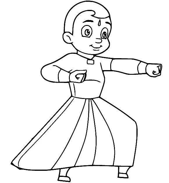 Chhota Bheem Coloring Pages