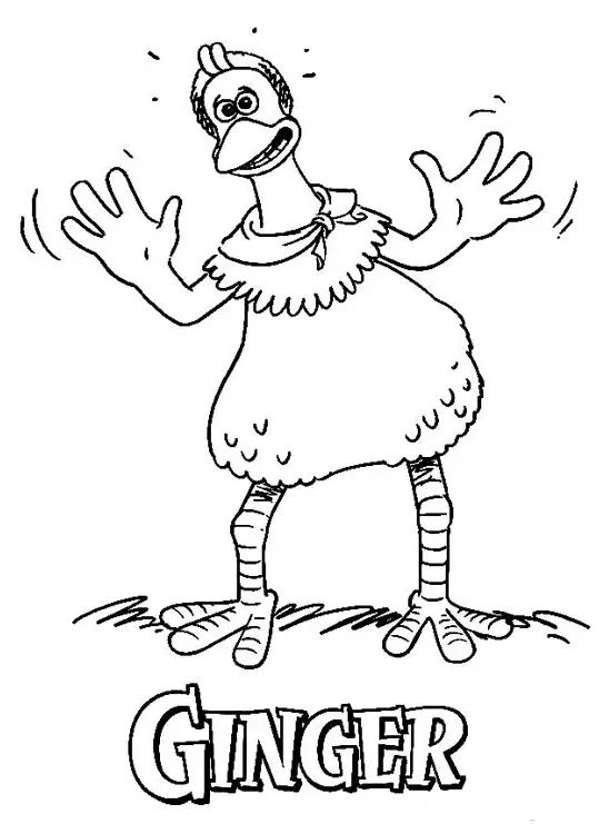 Chicken Run Coloring Pages